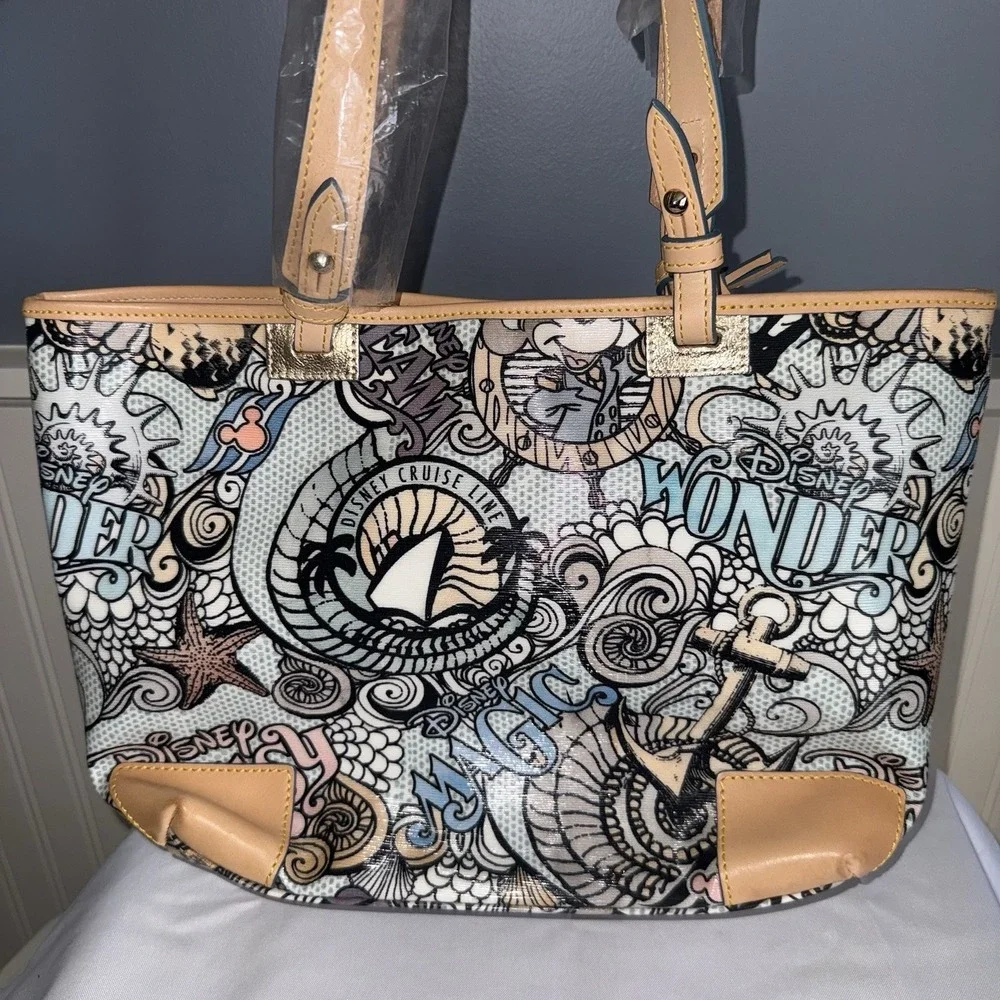 Dooney & Bourke Disney Inaugural Sailings 2012-2013 Large Tote Bag Purse NEW